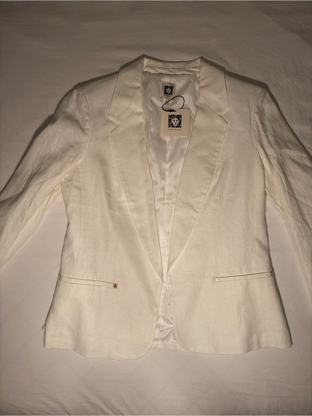 Anne Klein Cream Tailored Women's Blazer